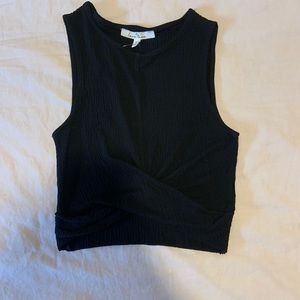 Wrap High Neck crop top